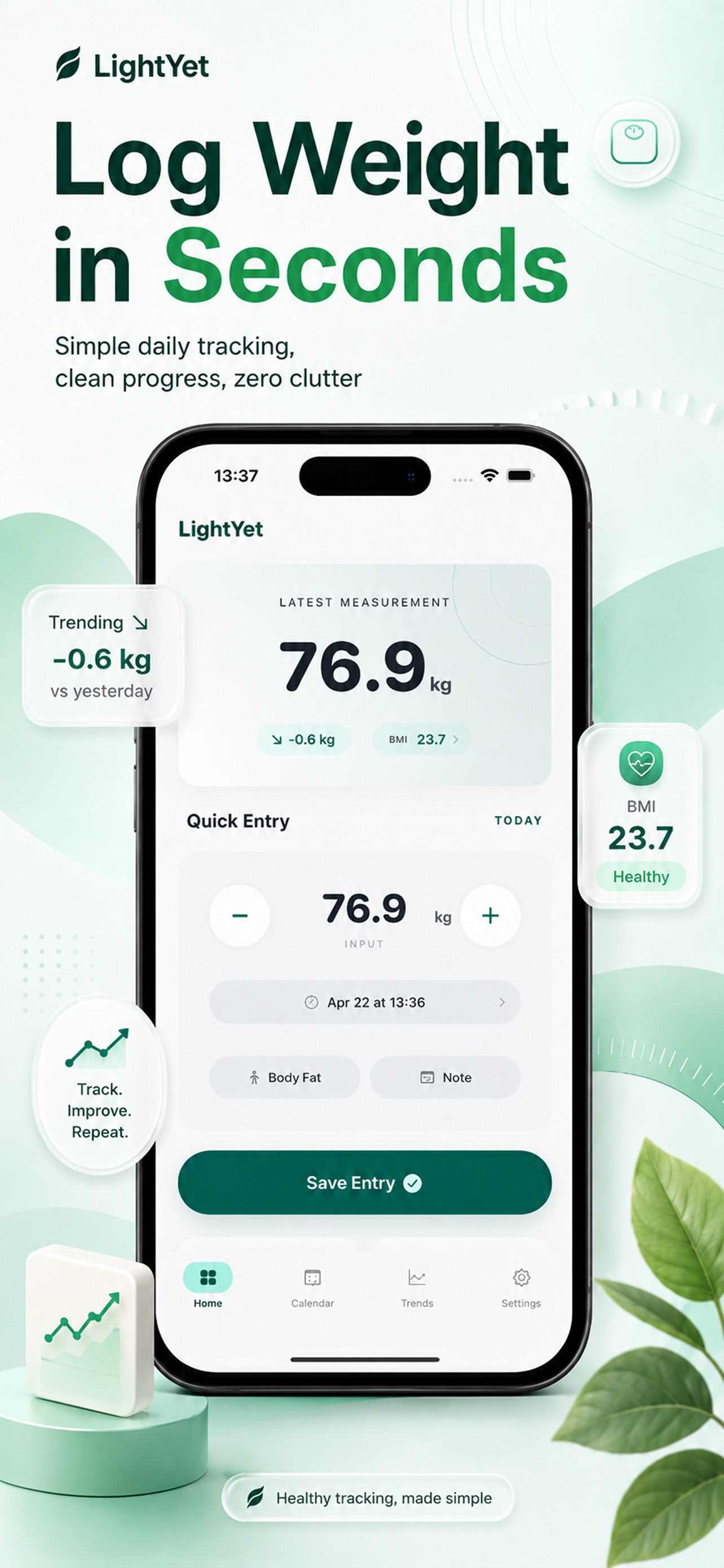 LightYet: Body Fat Tracker 宣传截图 4
